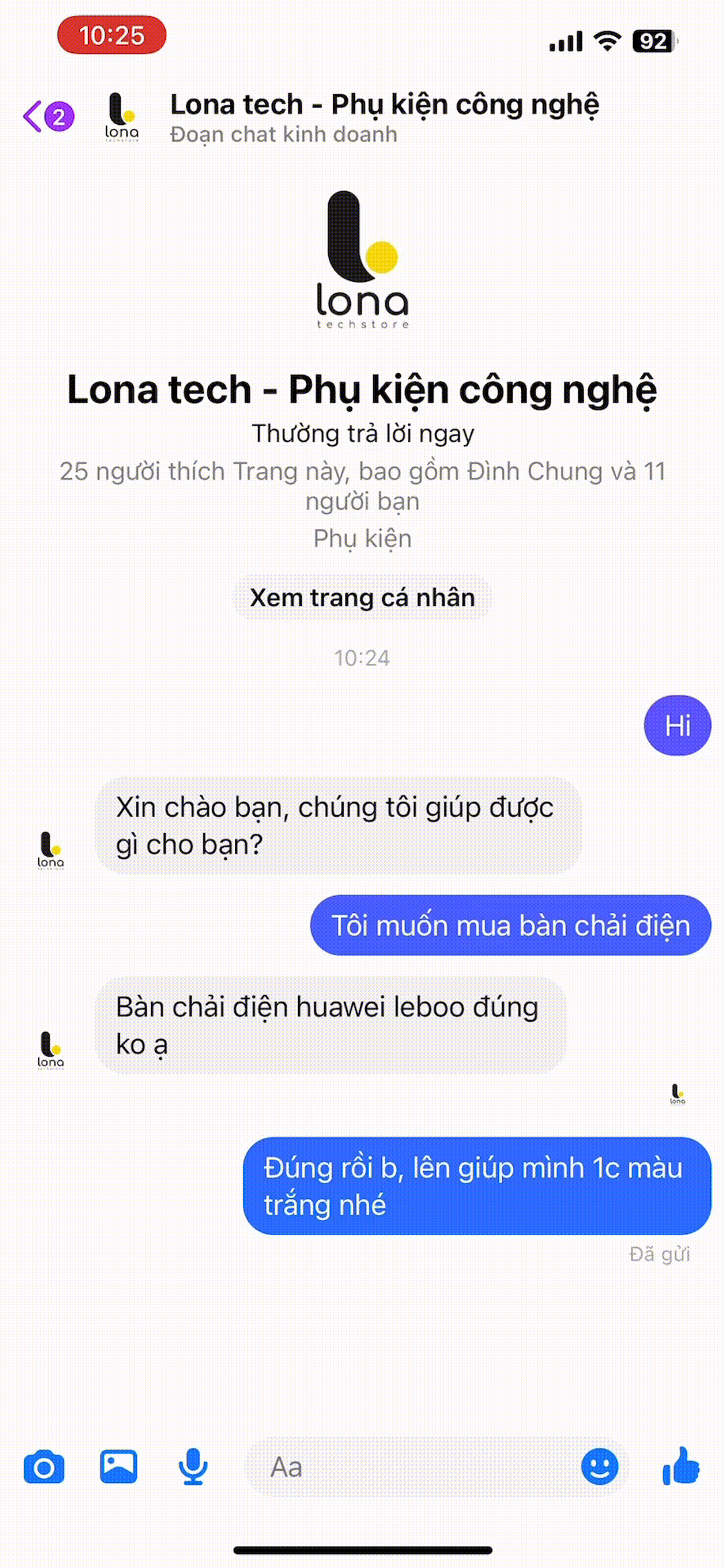 tự động thu thập thông tin khách hàng