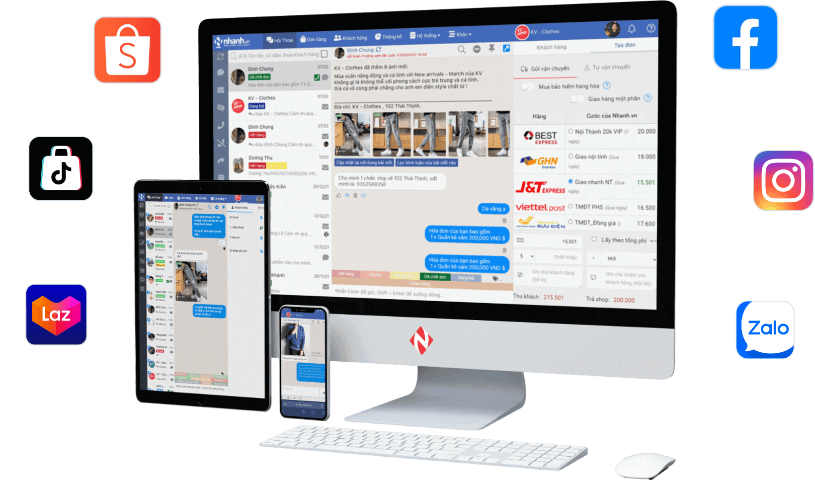 Phần mềm quản lý chat đa kênh Vpage